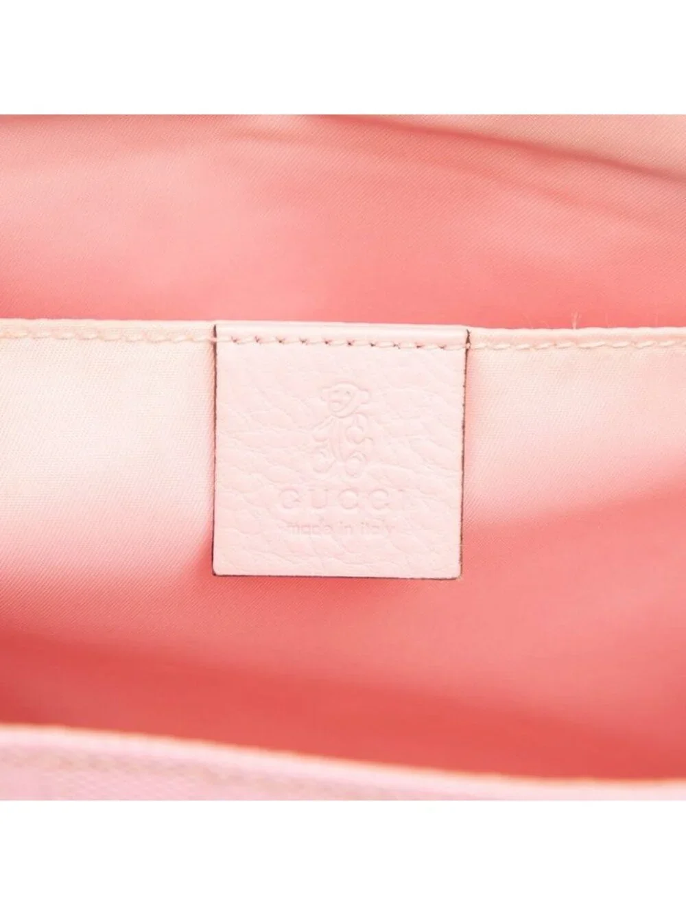 Gucci GG Supreme Backpack Pink Leather